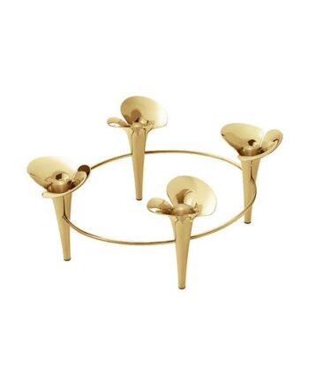 Georg Jensen Bloom Botanica Lysestage Guld  : Erling Christensen Møbler