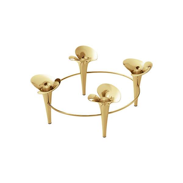 Georg Jensen Bloom Botanica Lysestage Guld : Erling Christensen Møbler