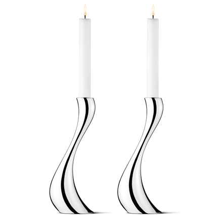 Georg Jensen Cobra Lysestage  Stor   Stk   : Erling Christensen Møbler