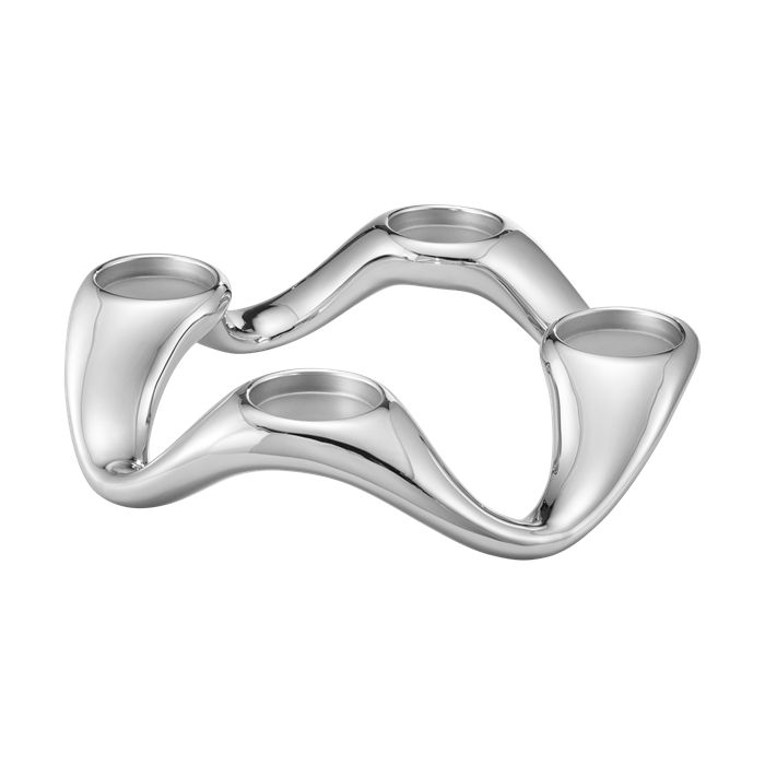 Georg Jensen Cobra Rund Lysestage  : Erling Christensen Møbler