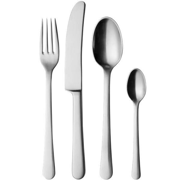 Georg Jensen Copenhagen Bestiksæt Mat Stål 16 Dele  : Erling Christensen Møbler