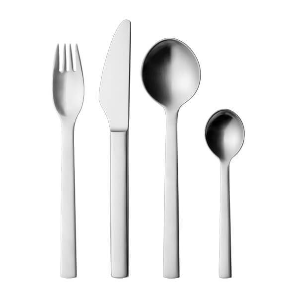 Georg Jensen New York Bestiksæt Mat Stål 16 Dele  : Erling Christensen Møbler