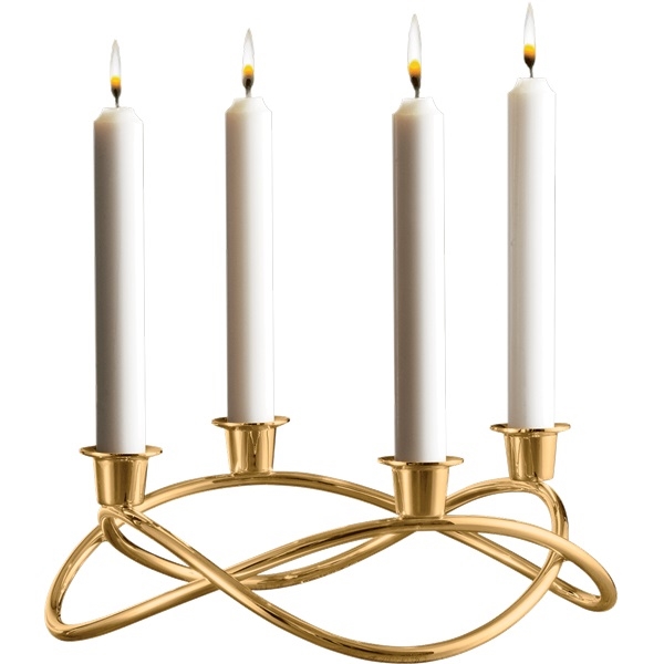 Georg Jensen Season Adventsstage Guldbelagt  : Erling Christensen Møbler