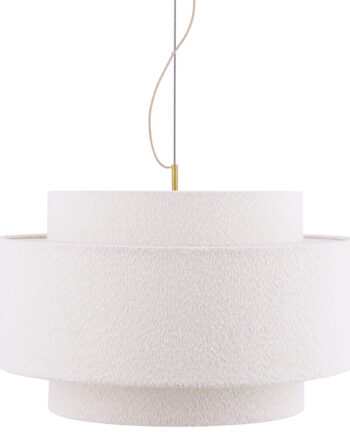 Globen Lighting Noah Bouclé Pendellampe 70 Cm  Hvid