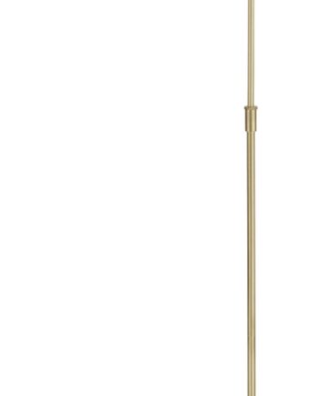Gulv- Standlampe Halo Design Berlin Skandinavisk Design   Messing Med Plisseskærm ø32   H150 Cm