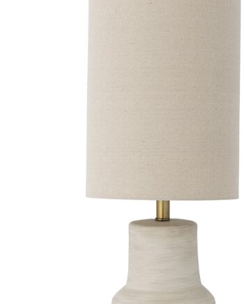 Gulvlampe Bloomingville Linetta Hvid Terrakotta Linned ø28xh113 Cm