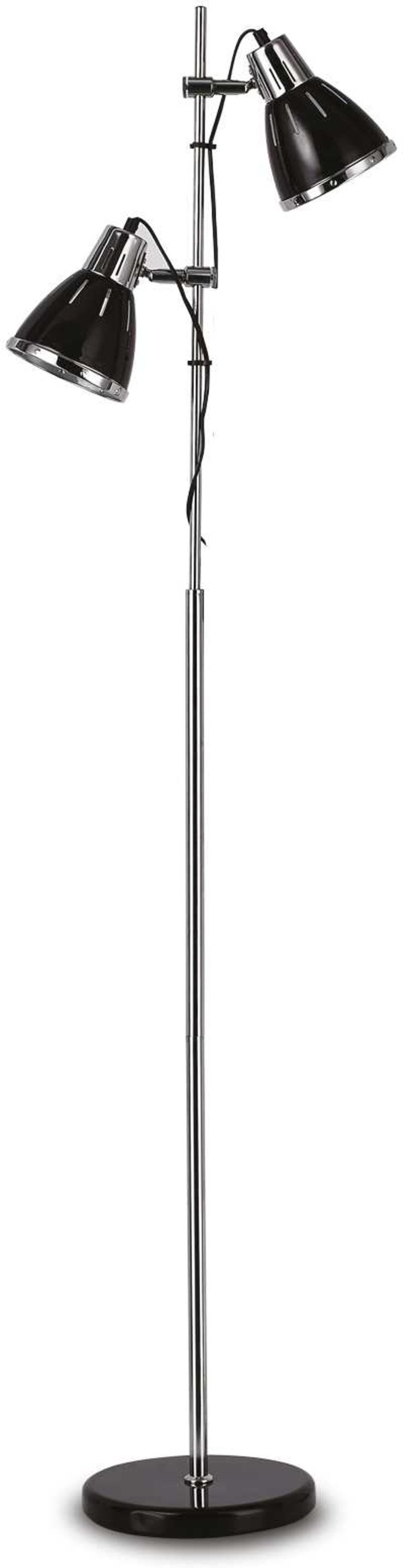 Gulvlampe Ideal Lux Elvis Sort H160 ø24 Cm Metaldesign