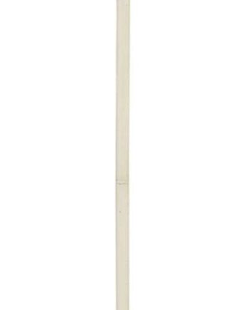 Gulvlampe Ideal Lux Firenze Med Bladguld Og Hvid Stofskærm ø42ã H165 Cm