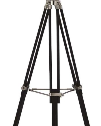 Gulvlampe Ideal Lux Kraken   Krom Matsort Emalje ø76   H175 Cm Med Justerbar Glasdiffuser