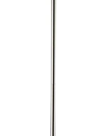 Gulvlampe Ideal Lux London   Krom ø50xh174 Cm Med Semi-transparent Stofskærm