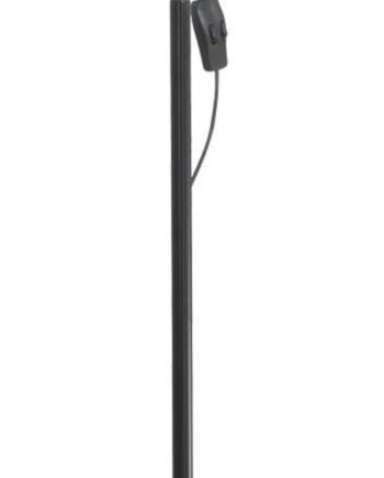 Gulvlampe Ideal Lux Polly Sort Metal ø22    H154 Cm Minimalistisk Standerlampe
