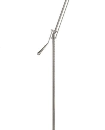 Gulvlampe Ideal Lux Regol ø32   H163 Cm Hvid-krom Med Justerbar Diffusor E27