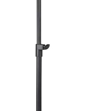 Gulvlampe Ideal Lux Stage Mat Sort Guld Metal Justerbar Højde H140-205 Cm ø500 Mm E27
