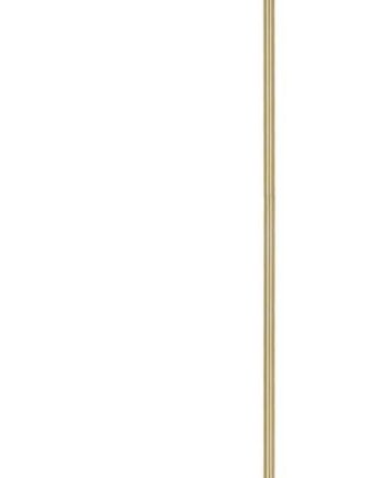 Gulvlampe Kave Home Mahala Hvid Guld Messingbelagt Stål Med Glas ø30x150 Cm