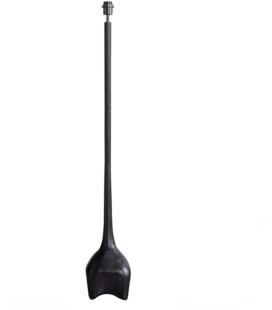 Gulvlampefod Woood Exclusive Foss   Aluminium Antik Sort H129 ø18 Cm