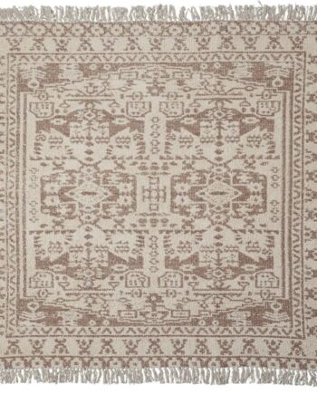 Gulvtæppe House Doctor Wowe 180   180 Cm Håndvævet Bomuld Polyester Beige