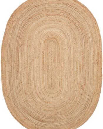 Gulvtæppe Kave Home Corsa Håndvævet Jute Natur Oval 230x160 Cm