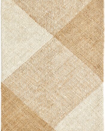 Gulvtæppe Kave Home Maelan 160x230 Cm Natur Jute-bomuld Jacquard Rustik Kolonial