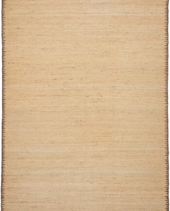Gulvtæppe Kave Home Sorina 160x230 Cm Natur   Håndlavet Jute Bomuld Tæppe