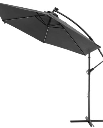 Hængeparasol Led Solar Mali Antracit ø330cm