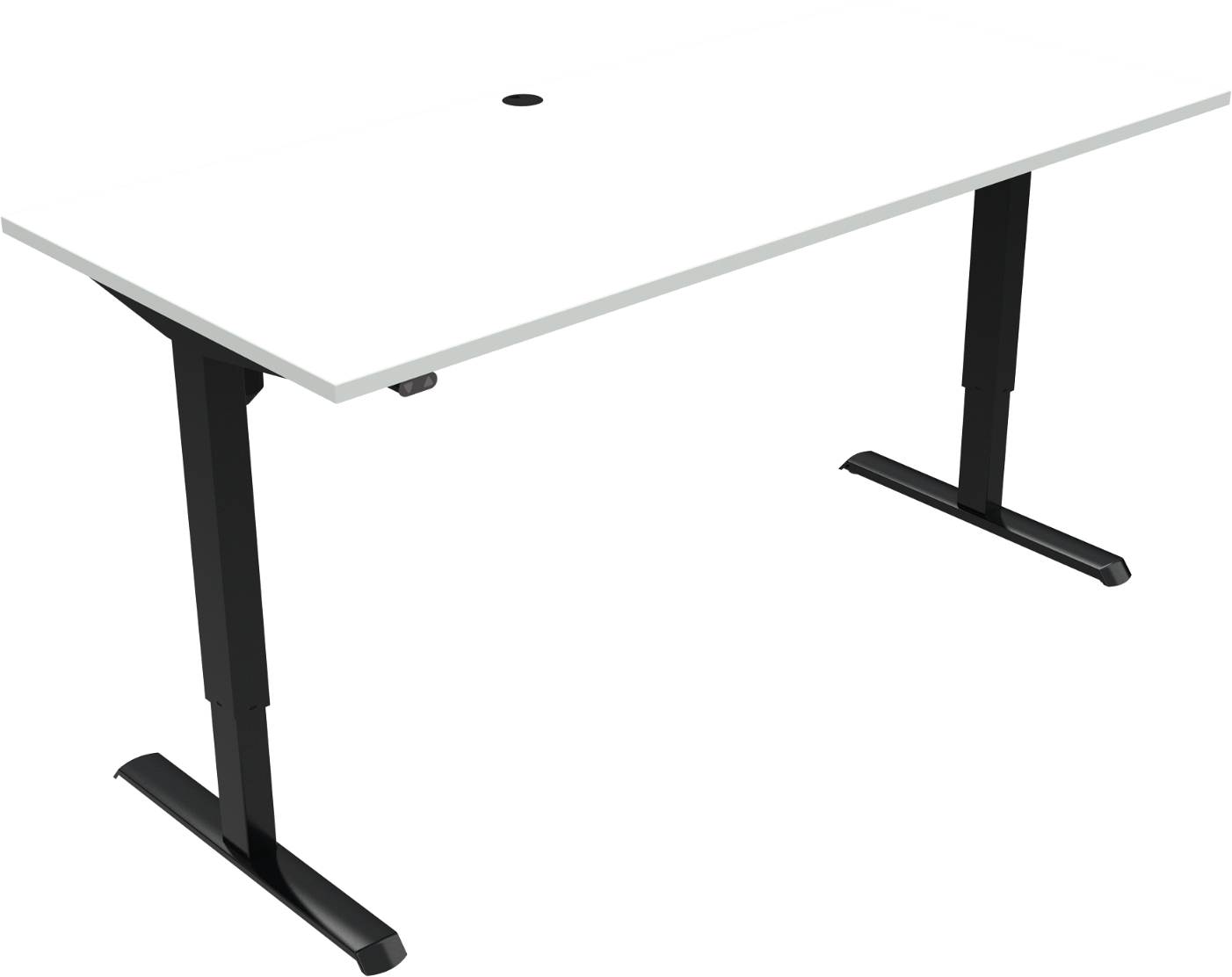 Hæve- Sænkebord Zennord Adaptdesk Firkantet To-bens 68-118 Cm Højde 180ã 80 Cm Mfc
