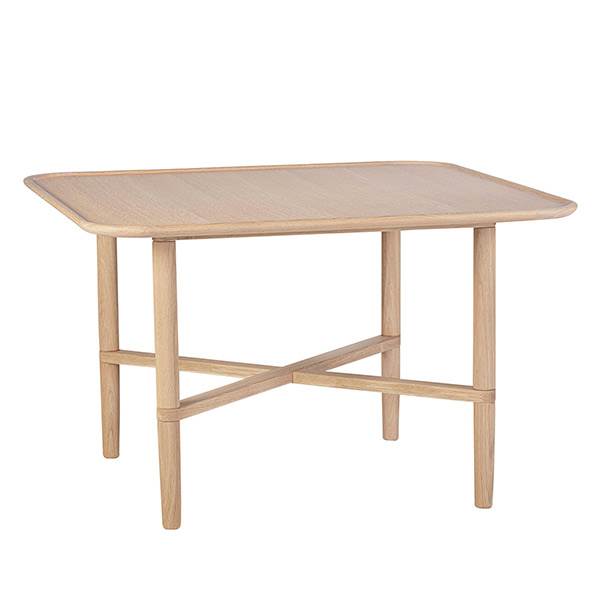 Haslev Opus Sofabord Kvadratisk Eg 56x56 Hvidolieret Eg  : Erling Christensen Møbler