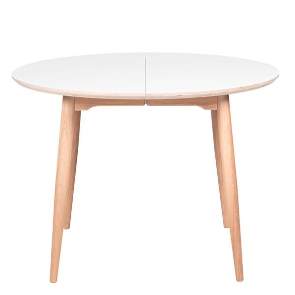 Haslev Symphony 92 Rundt Spisebord Laminat Træstel ø120  Cm   : Erling Christensen Møbler