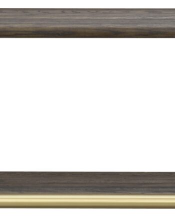Hattehylde Og Knagerække Rowico Inverness Lakeret Egetræ Brun Guldfarvet Metal 80ã 28ã 32 Cm