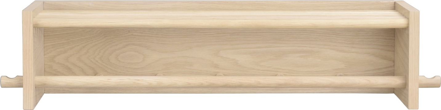 Hattehylde Rowico Hillmond   Hvidkalket Egetræ Mdf 80 Cm Til Entré