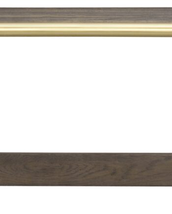 Hattehylde Rowico Inverness   Lakeret Egetræ Med Guldfarvet Metalstang 32ã 45ã 32 Cm