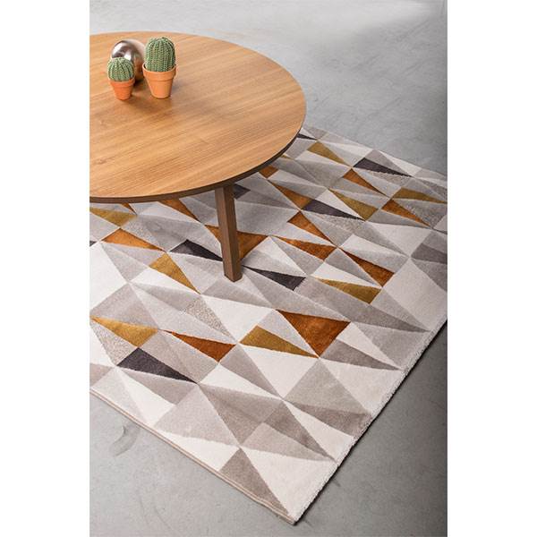 Hc Interior Rugs Andorra 60 Decolan Heatset Pp 40 Polyester Grå Og Brun