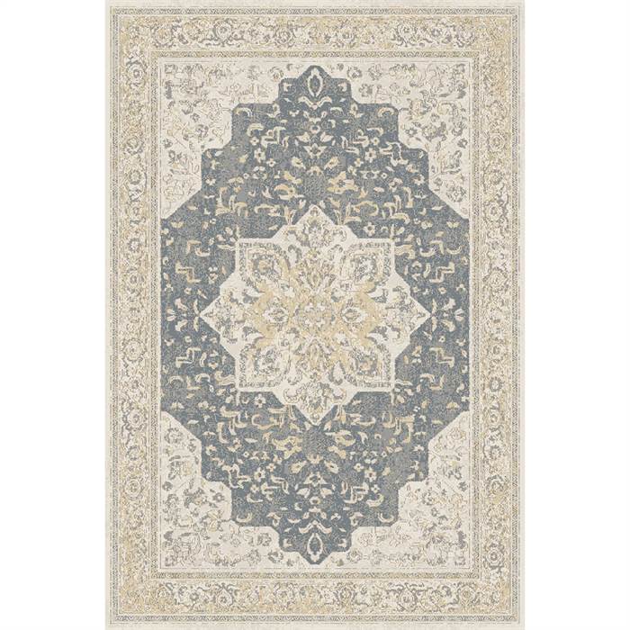 Hc Interior Rugs Empire 100  Uld Beige Blue  : Erling Christensen Møbler