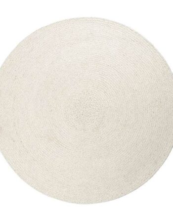 Hc Interior Rugs Stavanger Fladvævet Tæppe  Rundt Ivory  : Erling Christensen Møbler