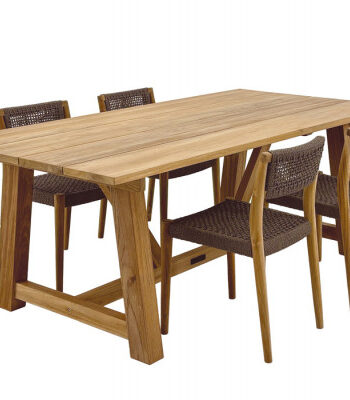 Hercules Tonka Teak Havemøbelsæt     Stole 100x200 Cm