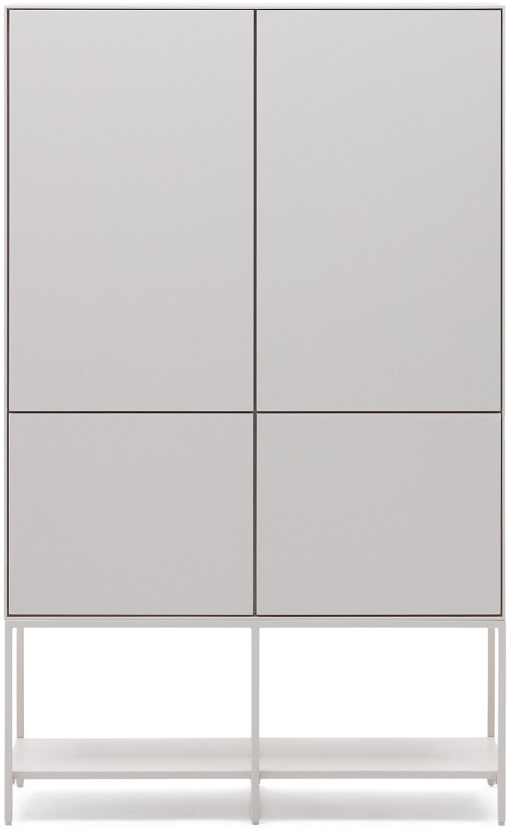 Highboard Kave Home Vedrana Hvid Mdf Og Stål H160ã B40ã D97   Cm
