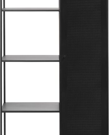 Highboard Opbevaringsskab Nordique Design Malibu 180x90 Cm Sort Metal
