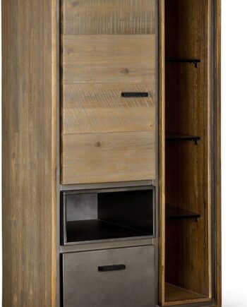 Highboard Raymond   Hallmark Derby   Akacietræ  Brun H100xb55xd35 Cm