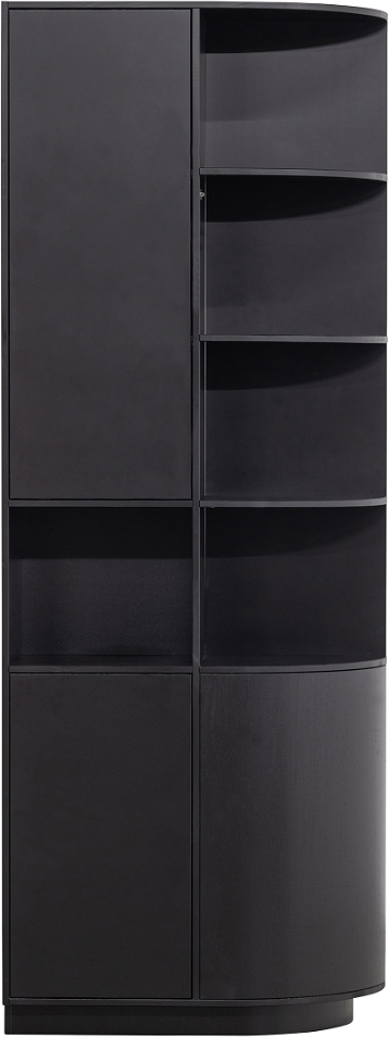 Highboard Woood Exclusive Finca Mat Sort Buet Opbevaringsskab   Fyrretræ 210x78x40 Cm