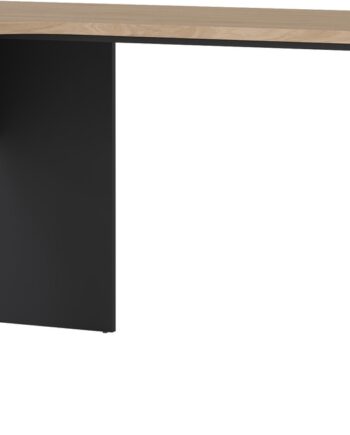 Hjørnekontorbord   Skrivebord Vesterholm Formé Jackson-hickory Mat Grå 150ã 99   Cm Skab Med   Skuffer Fsc