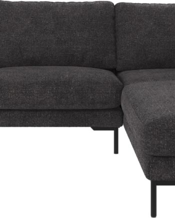 Hjørnesofa   Hjørnemodul Rowico Corwin Højrevendt Mørkegrå Robin 66 Stof 266x226 Cm