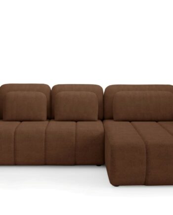 Hjørnesofa Maison Vellé Norvella Loungesofa Med Sovefunktion 240x140  Quelle Bouclé 100  Polyester  Skjult Opbevaring  Quelle 54