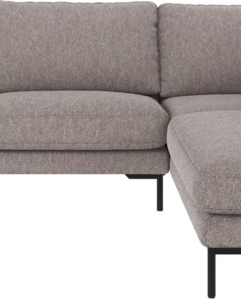 Hjørnesofa Rowico Corwin Højrevendt Grå Sort H83ã B266ã D226 Cm