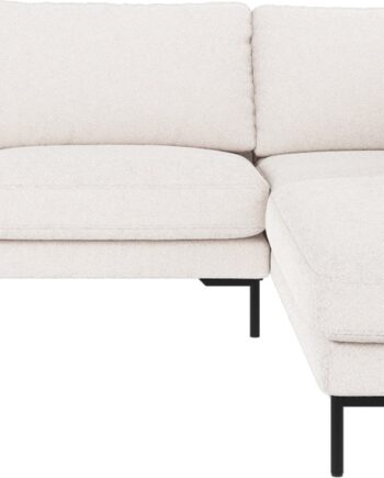 Hjørnesofa Rowico Corwin Højrevendt 266x226 Cm Alice Stof Hvid Sort