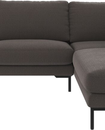 Hjørnesofa Rowico Corwin Rita 68 Mørkegrå Sort Højrevendt Chaiselounge 266x226 Cm