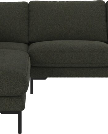 Hjørnesofa Rowico Corwin Venstrevendt Grøn Alice 162 Med Sort Metalben H83ã B266ã D226 Cm