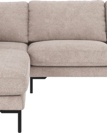 Hjørnesofa Rowico Corwin Venstrevendt  -sofa Lysegrå Greg 17 Polyster Metalben 266x226 Cm