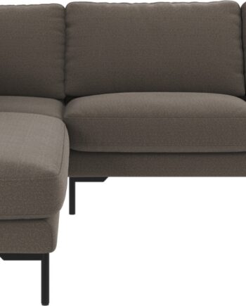Hjørnesofa Rowico Corwin Venstrevendt   Rita 108 Mellemgrå Polyester  H83xb266xd226 Cm