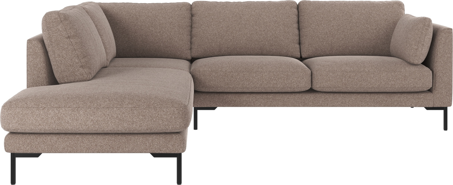 Hjørnesofa Rowico Corwin Venstrevendt Skandinavisk Design Beige Stof Brenda 266x226x83 Cm