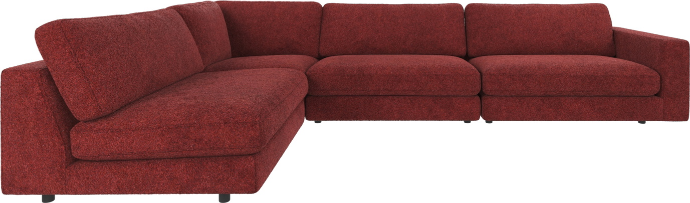 Hjørnesofa Rowico Duncan Anna   Rød 345x216 Cm Modulsofa Fsc-mix