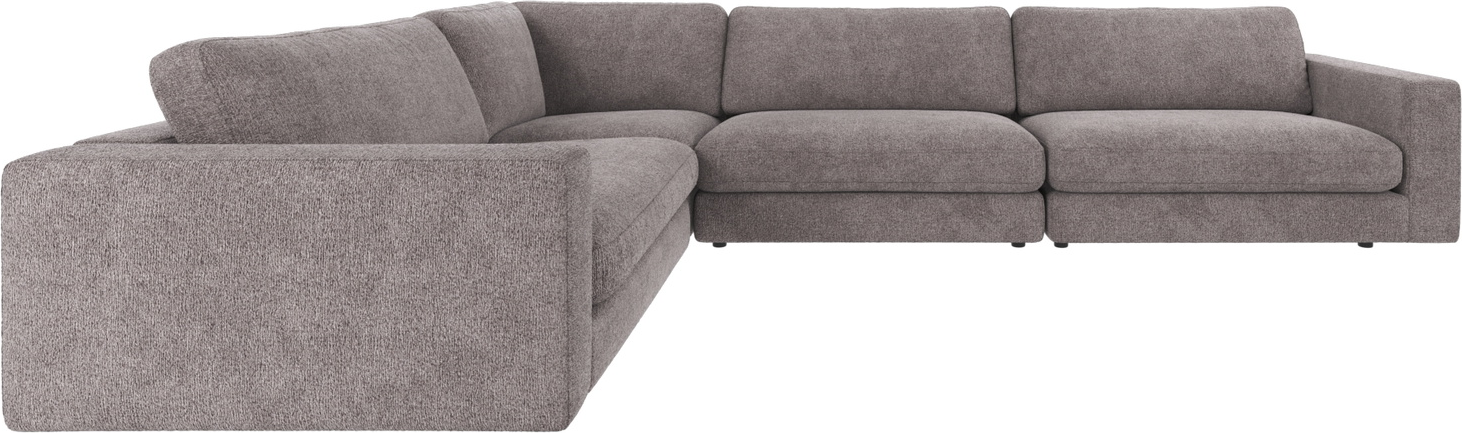 Hjørnesofa Rowico Duncan Greg 18 Grå   Modulopbygget Stofsofa 345x233 Cm Med Nozag-fjedre Og Fsc-mix Træstel